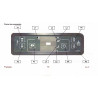 Clavier six touches LED