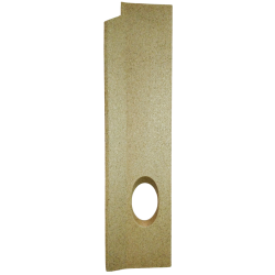 Plaque vermiculite droite pour foyer poêle Jollymec Dory Angolo (2)